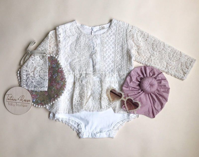 Heavenly Lace Romper