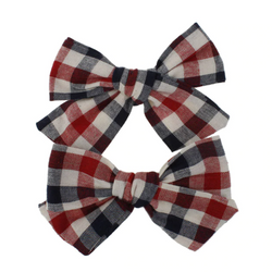 Classic Plaid Bow Set