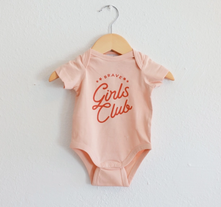 Brave Girls Club Baby Onesie